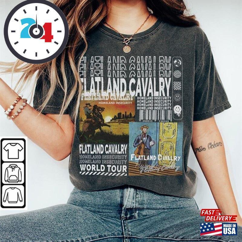 Flatland Cavalry Music Shirt Retro World Tour Tickets Album TShirt